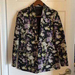 Banana Republic Watercolour Woven Tapestry Blazer